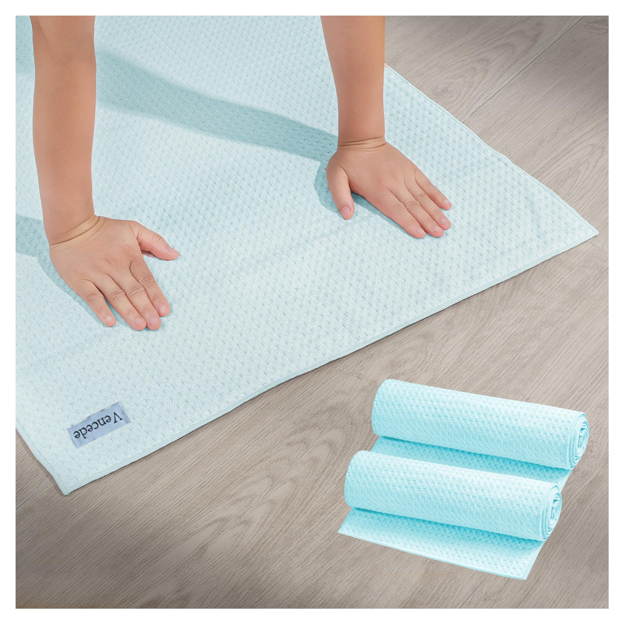 Amazon.co.jp: ヨガタオル ホットヨガ ヨガマットラグ 滑り止め付き