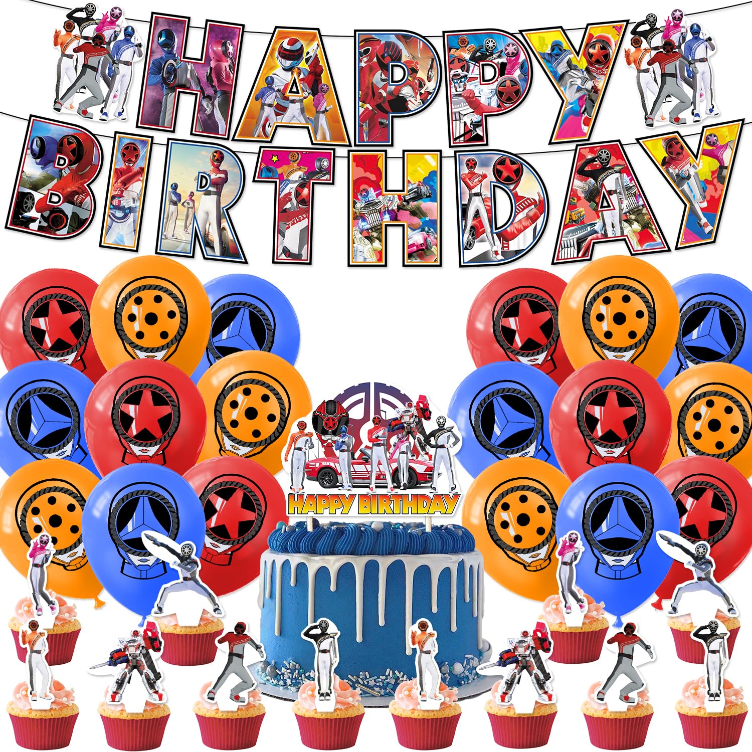 Amazon | 爆上戦隊 ブンブンジャー 誕生日 飾り付け ガーランド