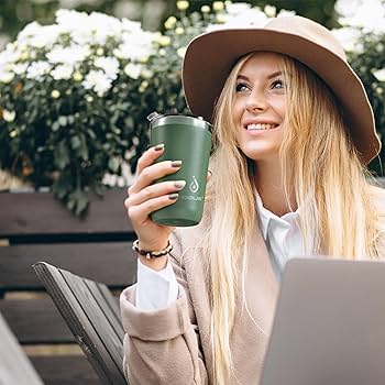 Amazon.com: Ideus 20 oz Tumbler, Travel Coffee Mug with Splash