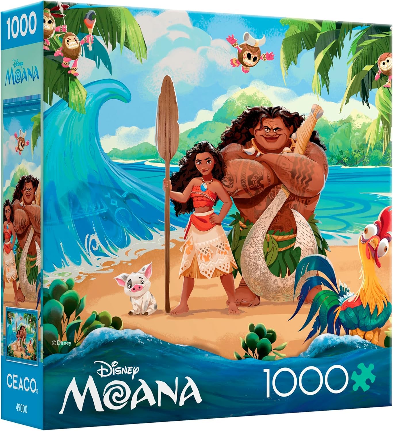Amazon.com: Ceaco - Disney - Thomas Kinkade - Moana and Maui