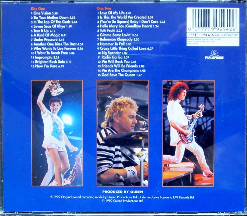 Amazon.com: Queen - Live At Wembley '86 - Parlophone - 0777 7