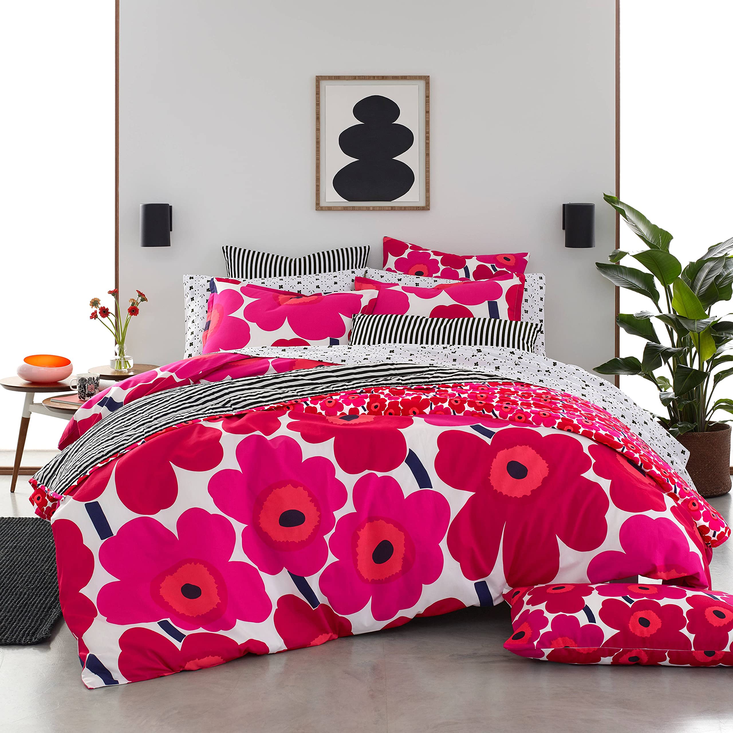 Amazon.co.jp: Marimekko - クイーン 掛け布団セット コットン 寝具 お