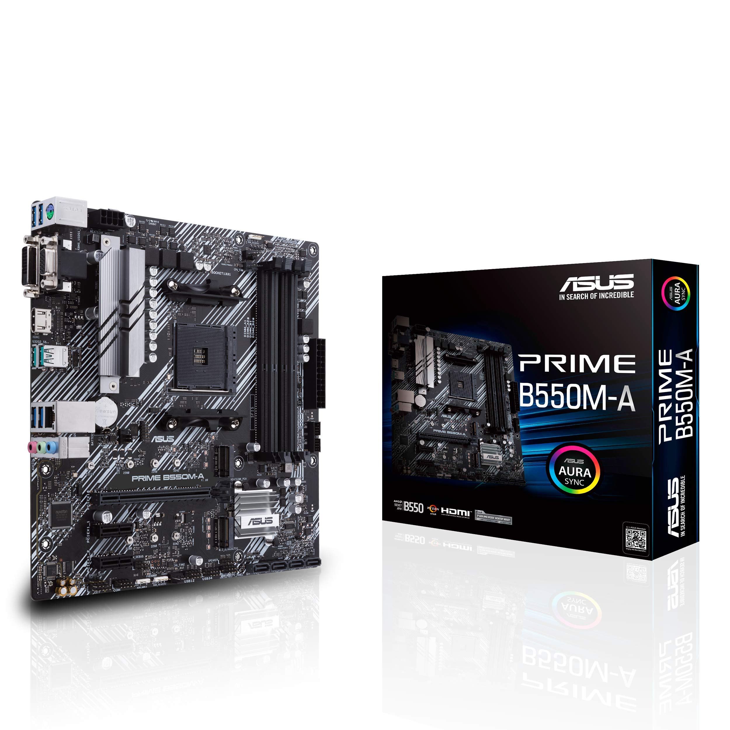 Amazon | ASUS AMD B550 搭載 AM4 対応 マザーボード PRIME B550M-A