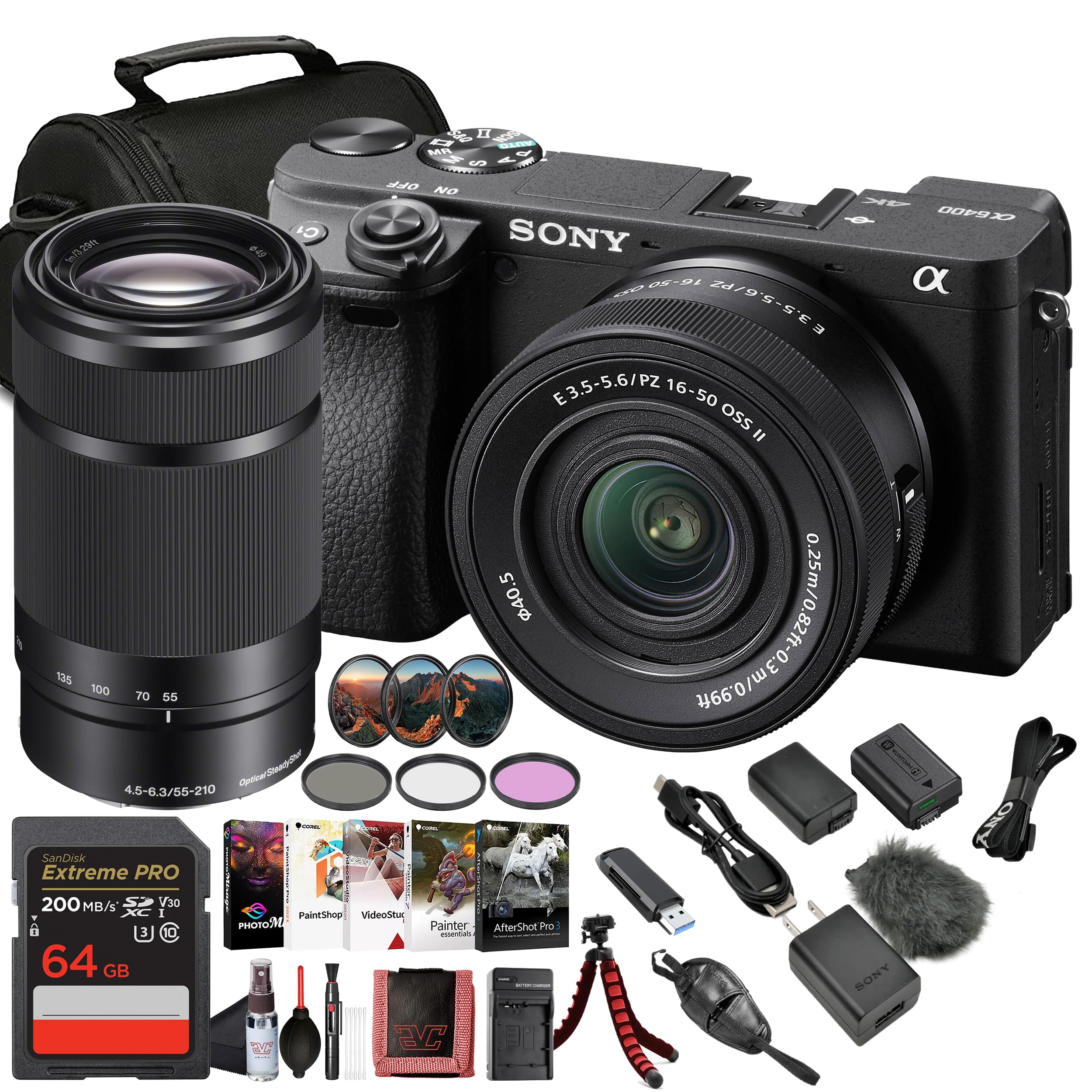 Amazon.com : Sony Alpha a6400 Mirrorless Digital Camera with 16