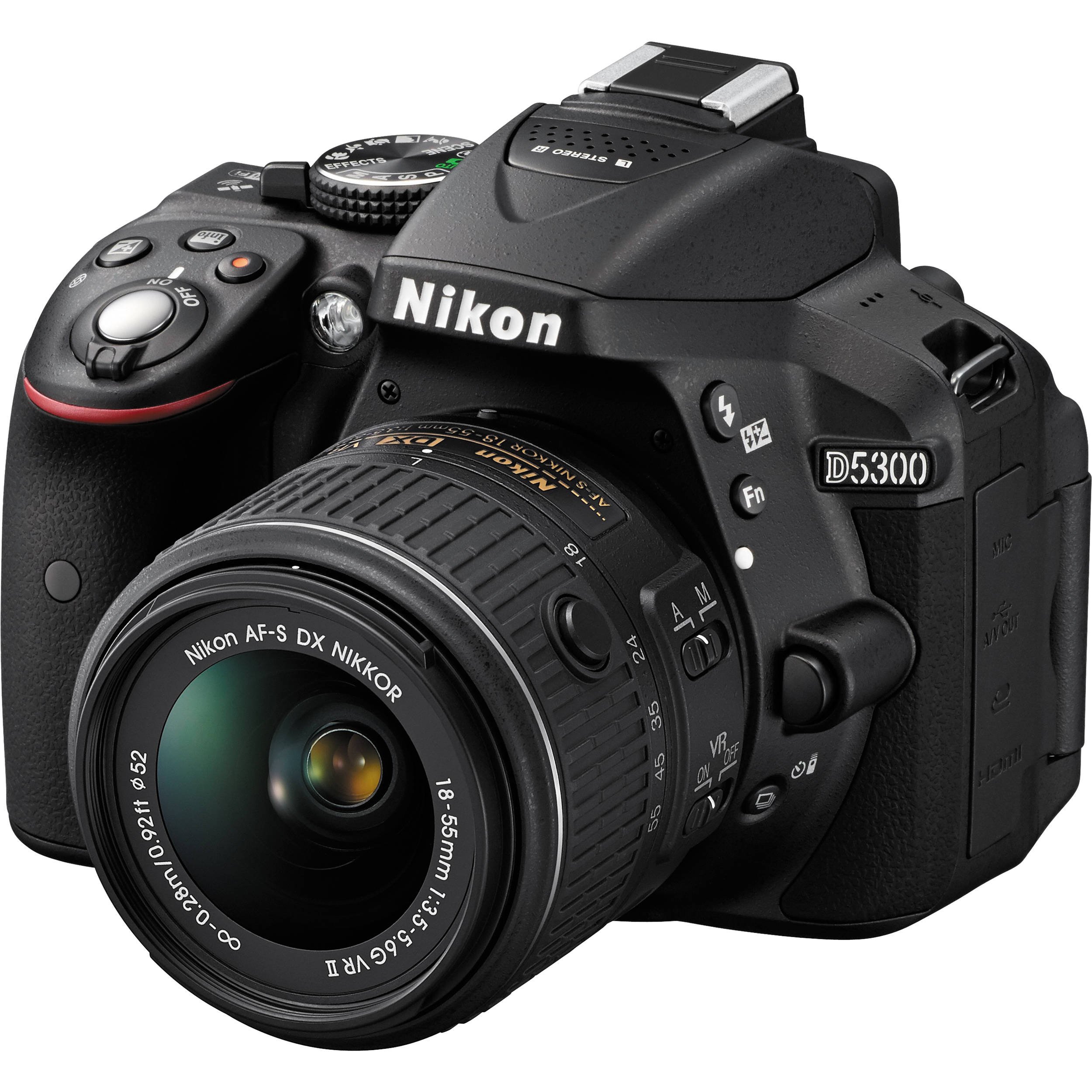 Amazon | Nikon D5300 24.2 MP CMOS Digital SLR Camera with Built-in