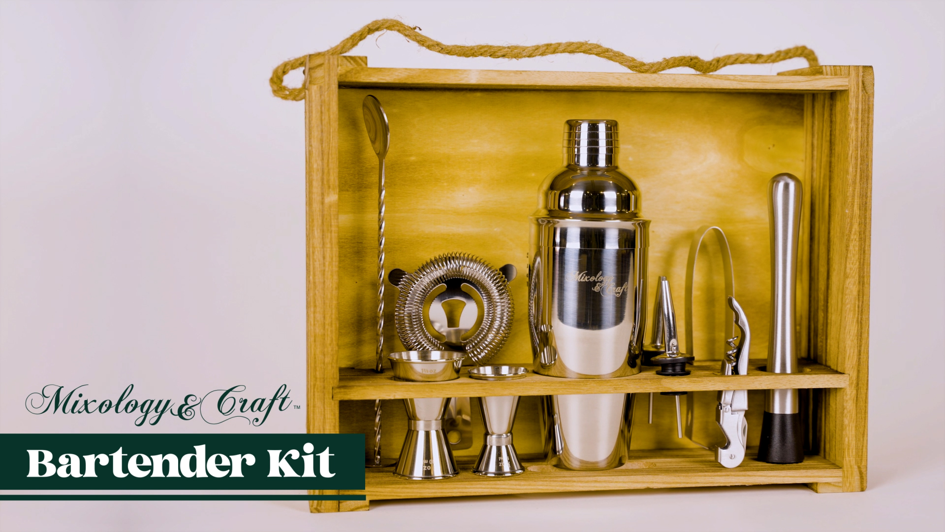 Amazon.com: Mixology & Craft 11-Piece Cocktail Shaker Set with