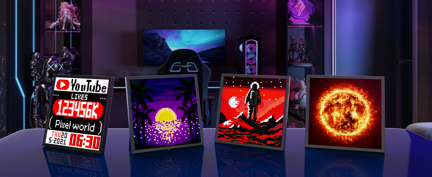 Amazon.com : Divoom Pixoo-64 - WiFi Pixel Cloud Digital Frame with