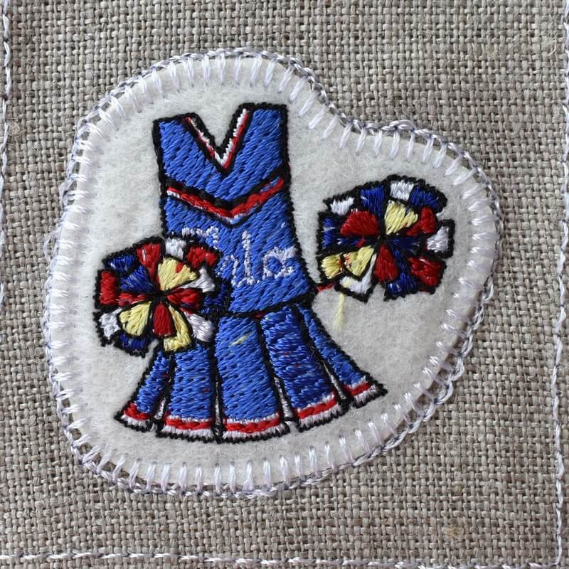 チアリーディング[スポーツ]刺繍図案ステッカー｜mimi刺繍｜東京