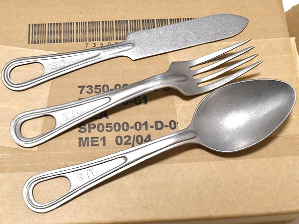 米軍実物 希少 新品 メスキット カトラリー ナイフ フォーク スプーン