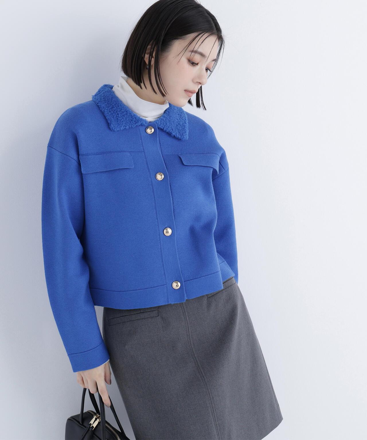 ループカラーニットジャケット | NATURAL BEAUTY BASIC（ナチュラル