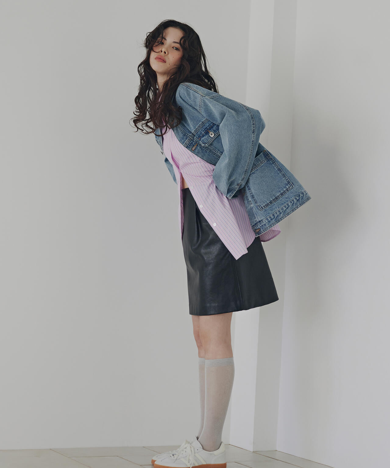 フェイクレザーミニスカート | N. Natural Beauty Basic*（エヌ