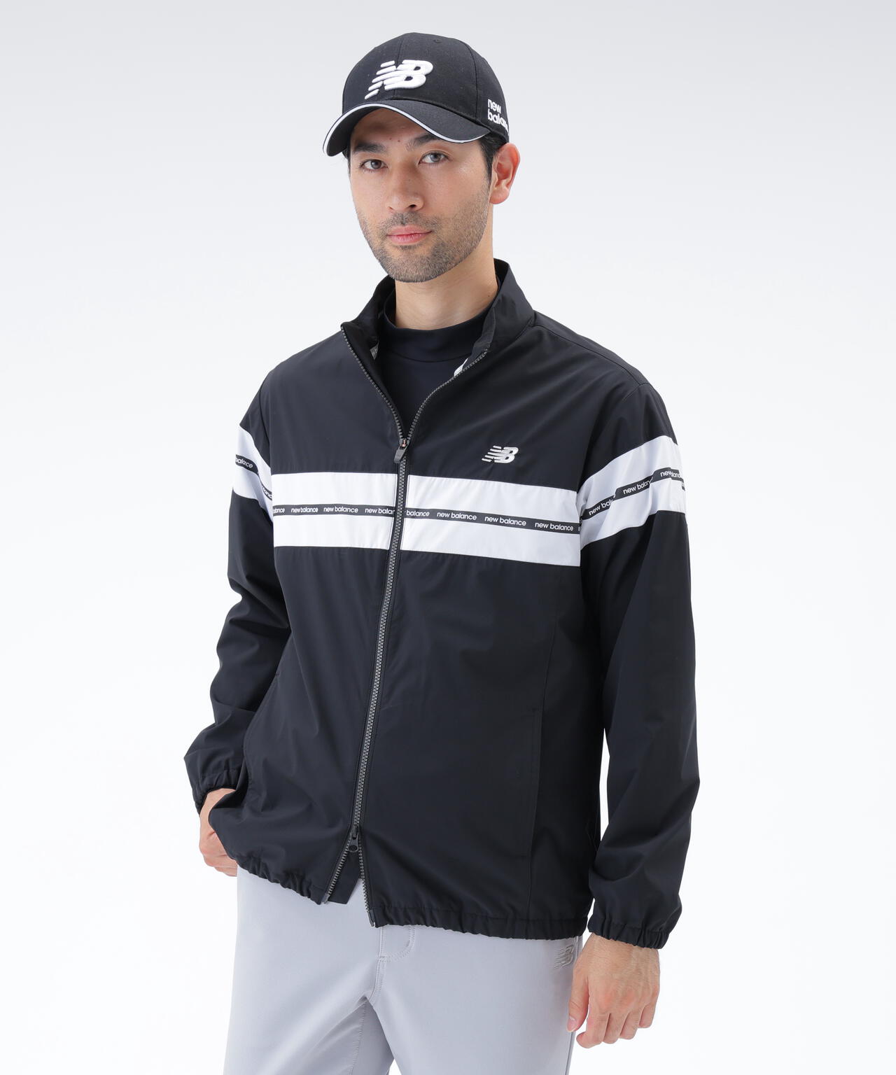 撥水 ストレッチ フルジップ ウインド ブルゾン (MENS) | new balance