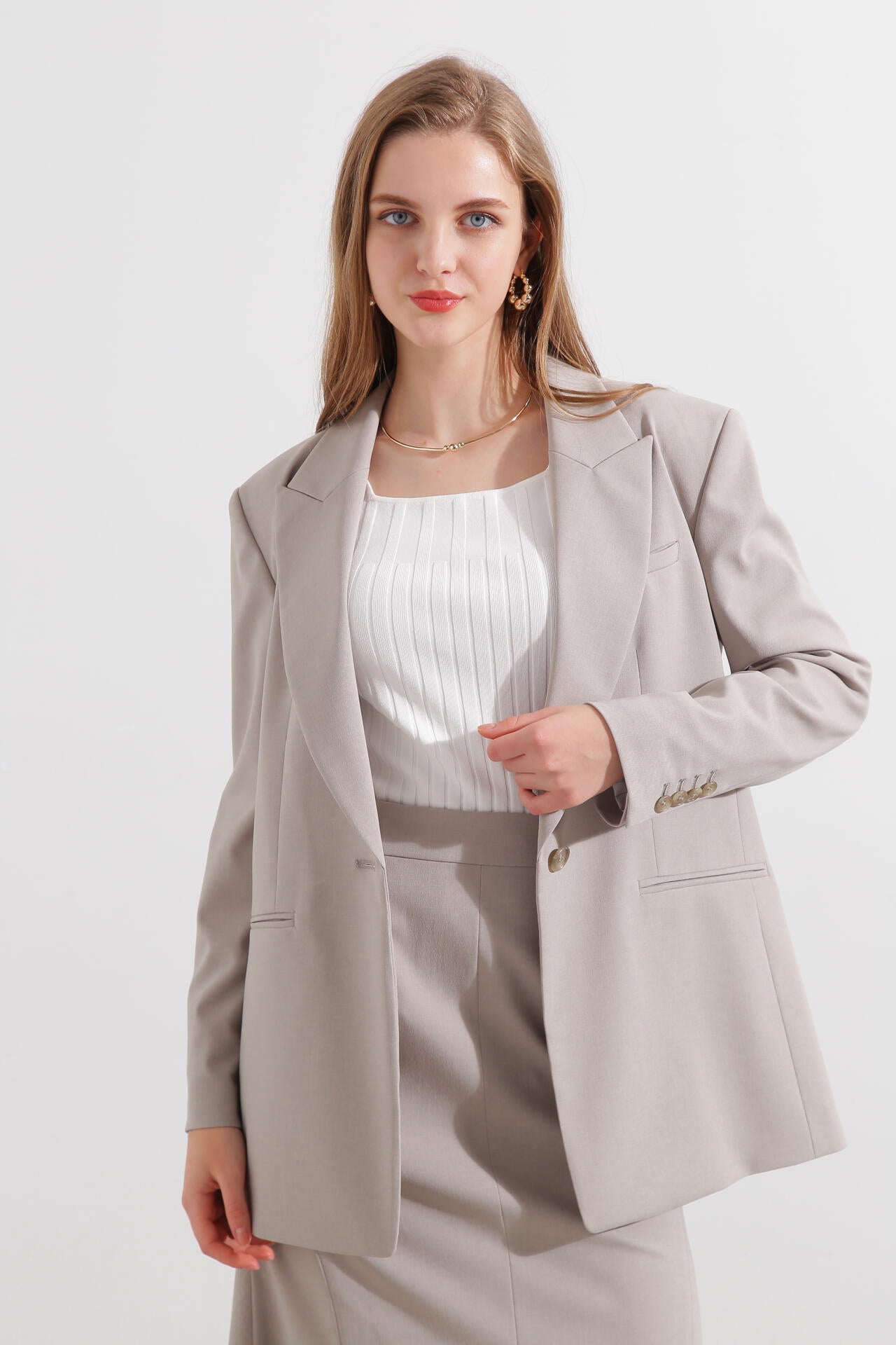 スラブストレッチセットアップジャケット | PINKY&DIANNE（ピンキー