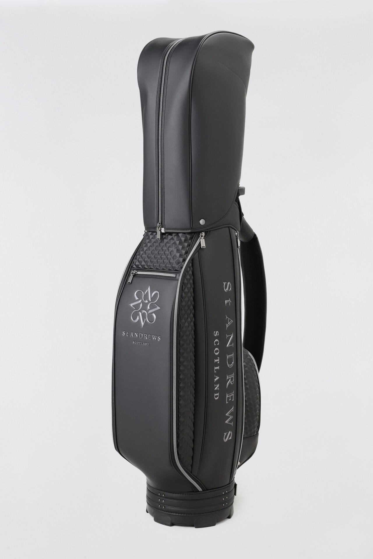 9.0インチ スリムカート型ピラミッドエンボス キャディバッグ (46