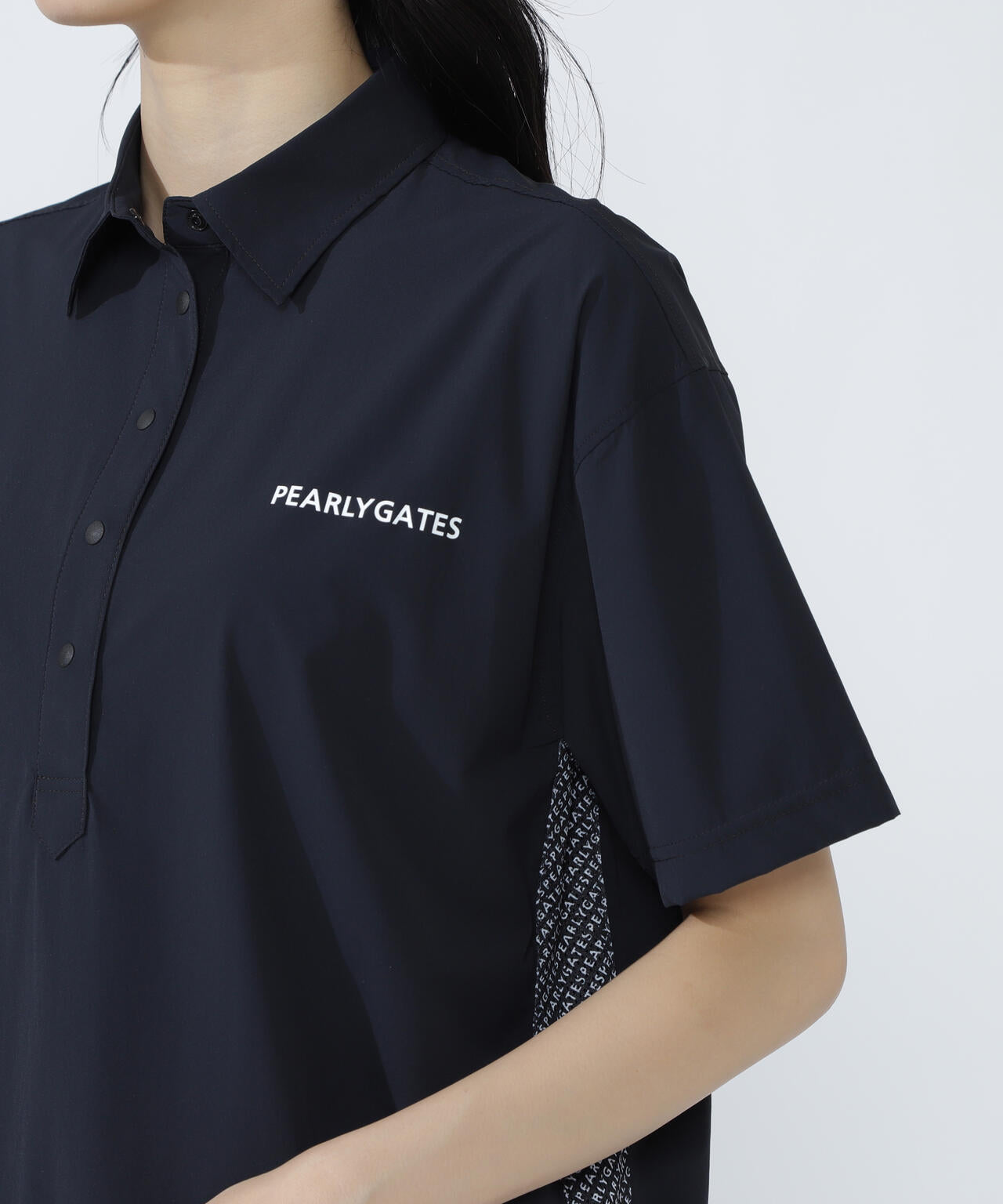 ナイロンアクティブストレッチ半袖ポロシャツ | PEARLY GATES