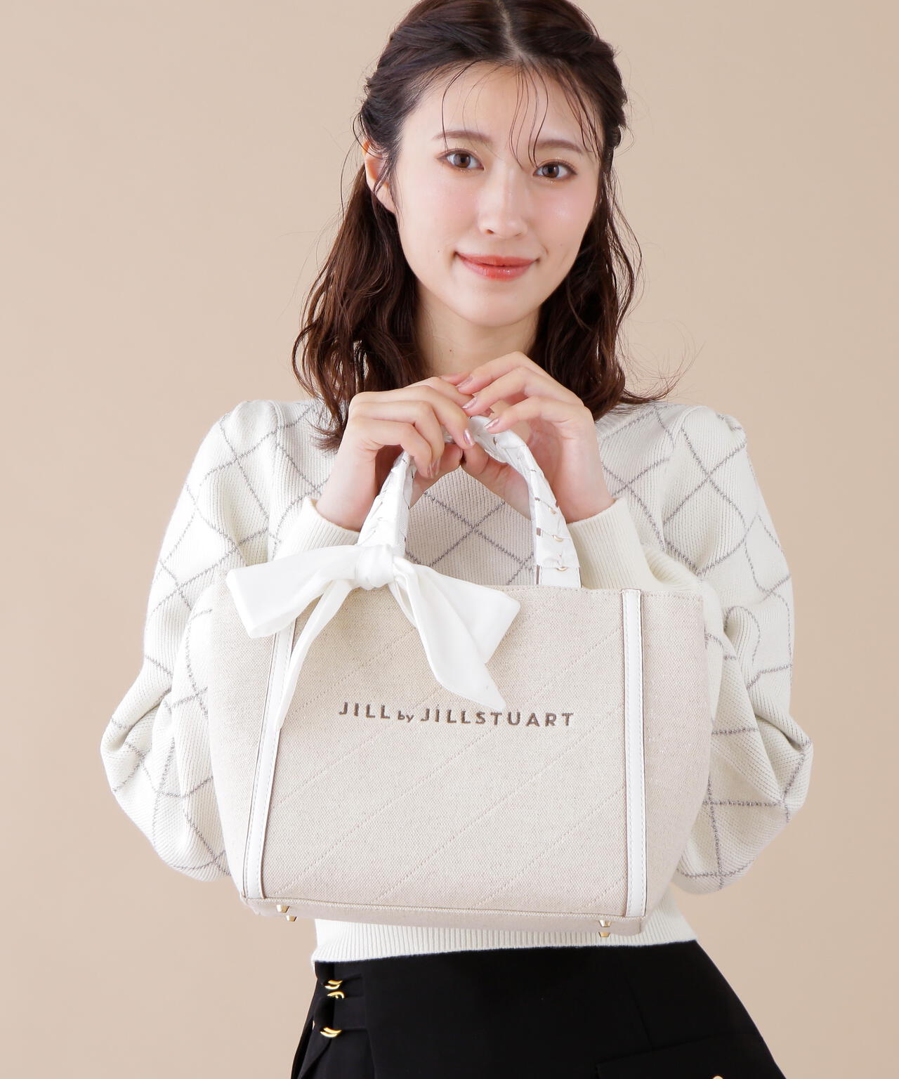 トリミングハンドルラメトート | JILL by JILL STUART（ジル バイ ジル