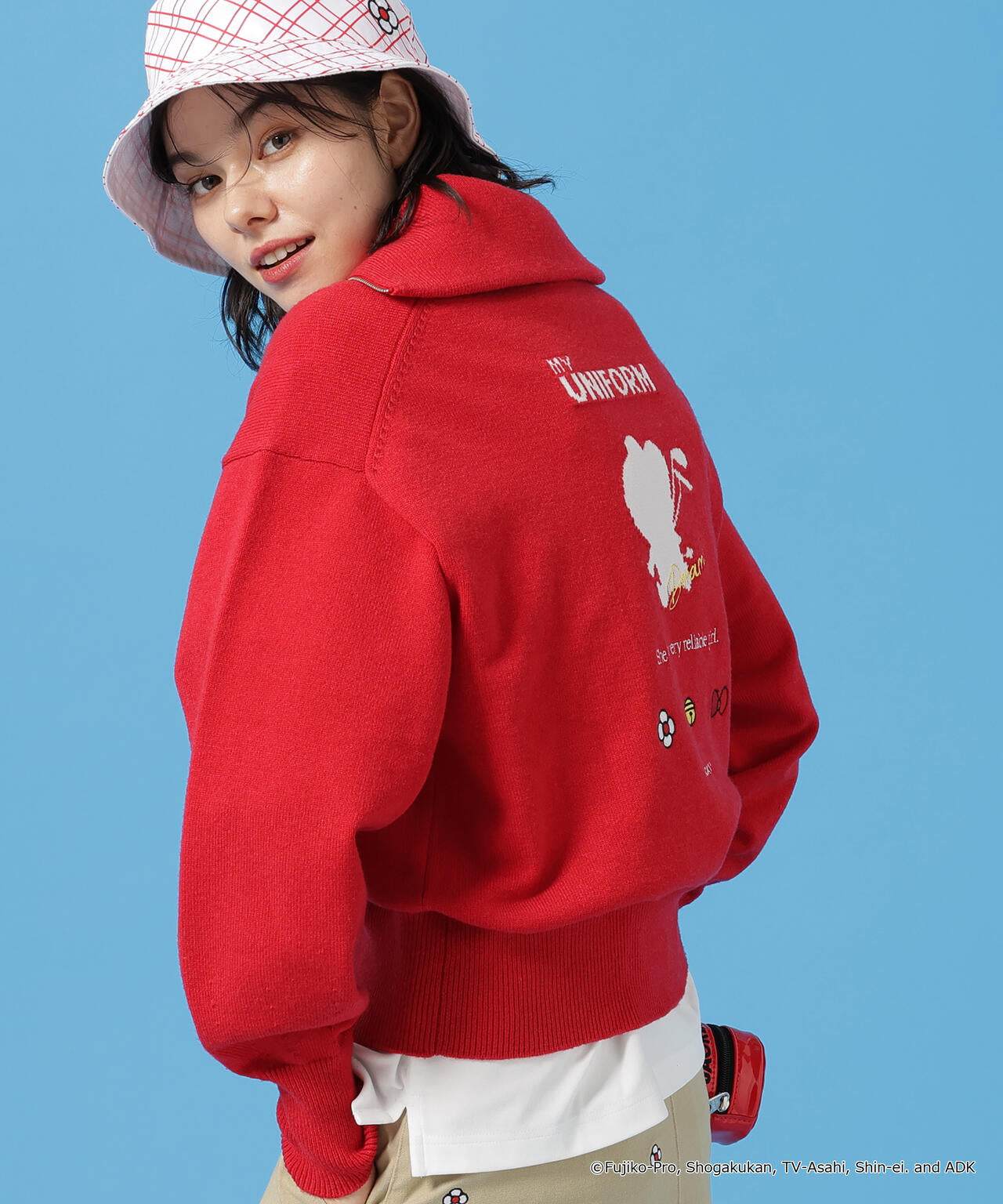 ドラえもん】ダブルジャガードハーフジップニットプルオーバー | Jack