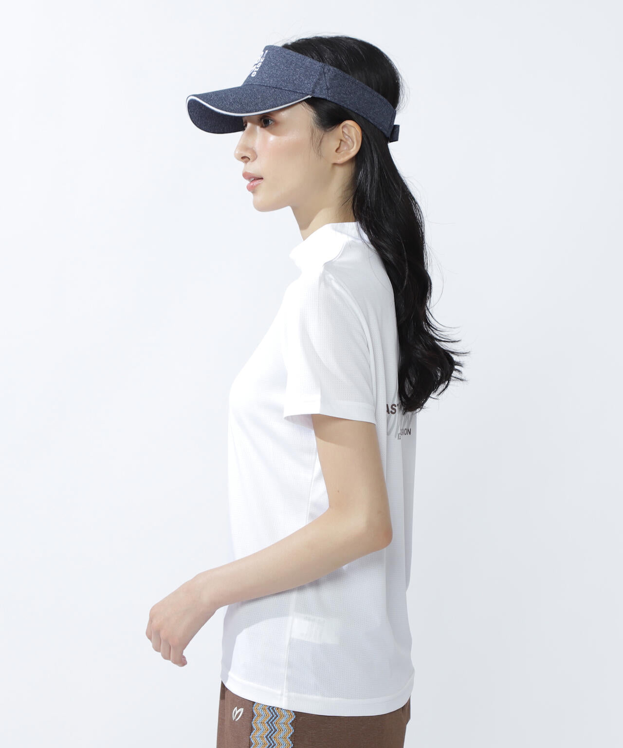 ベアメッシュ半袖モックネックカットソー | MASTER BUNNY EDITION