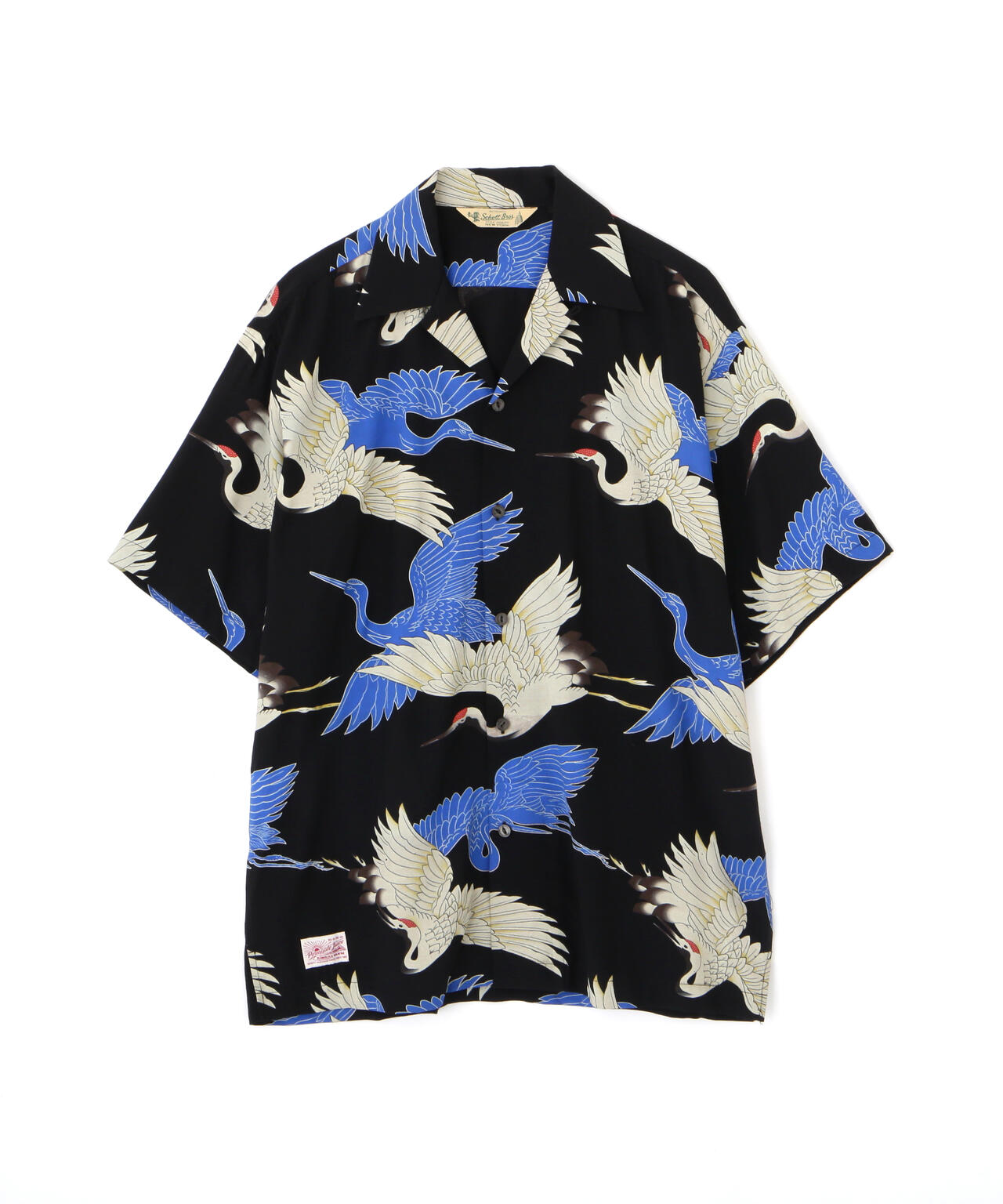 PJ/×パイナップルジュース/RAYON SHIRT CRANE/レーヨンシャツ クレーン