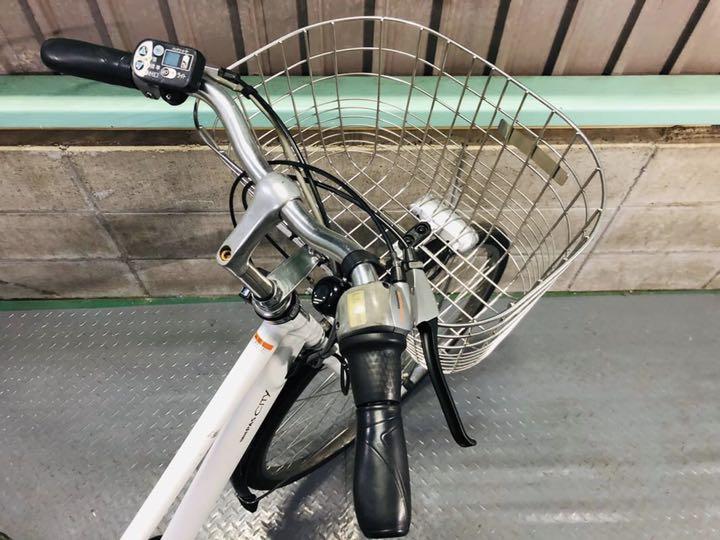 SOLD OUT】電動自転車 YAMAHA PAS CITY 白 8段変速 大容量バッテリー