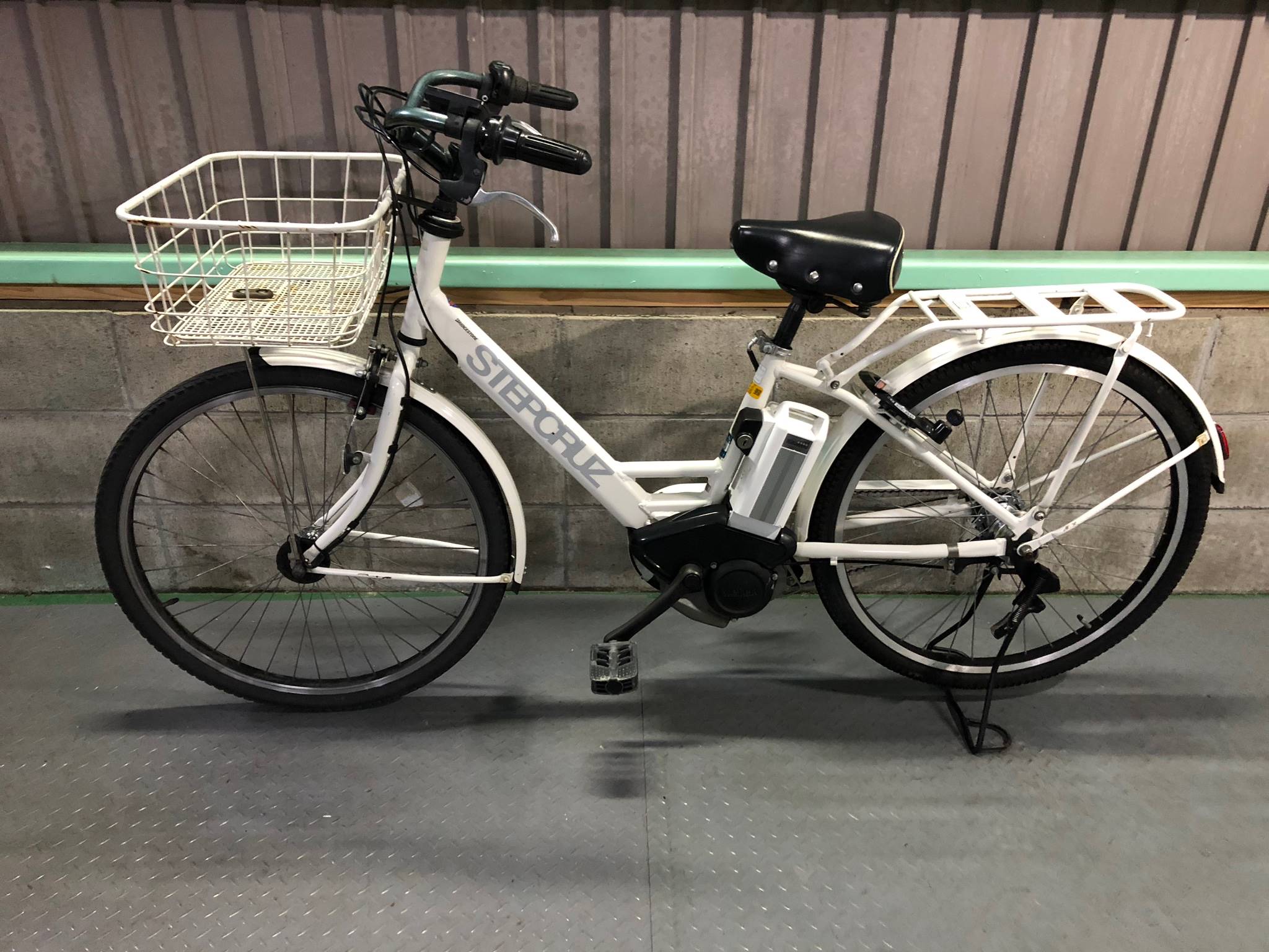 SOLD OUT】電動自転車 BRIDGESTONE STEPCRUZ 白 26インチ 大容量