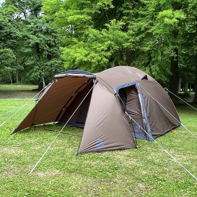 ファミリーキャンパー必見！ ホールアースの新作ドームテントが快適