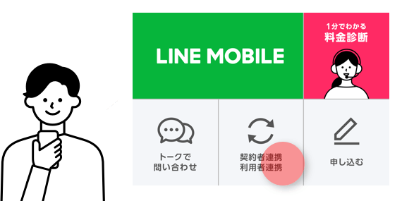 契約者連携・利用者連携｜LINEモバイル