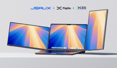 JSAUX unveils the new FlipGo Horizon Dual Monitor at CES 2025 - PR