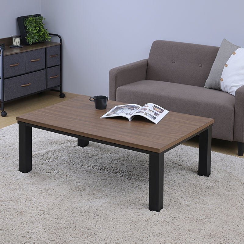 テーブルこたつ 105×70cm HLT-10570-WBR ｜ ミスターマックス