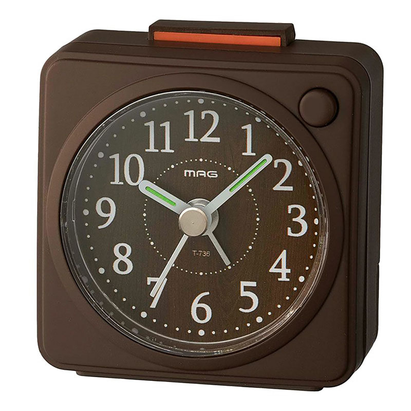MAG 電子音目覚まし時計 ミニモク T-736 BR-Z ｜ ミスターマックス