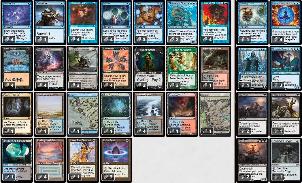 2024/05/25 日本レガシー選手権・春 TOP16 Decklist【BIGWEB | MTG