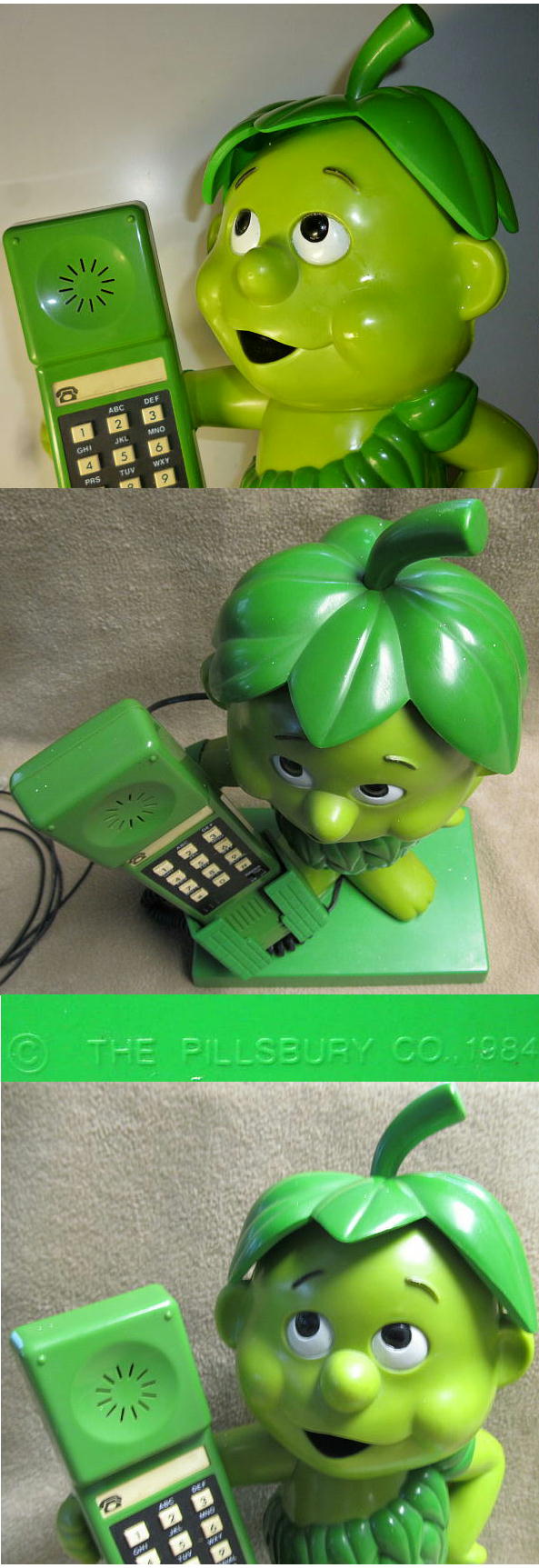 GreenGiantSprout,リトルスプラウト,電話機,ヴィンテージ,人形,ソフビ