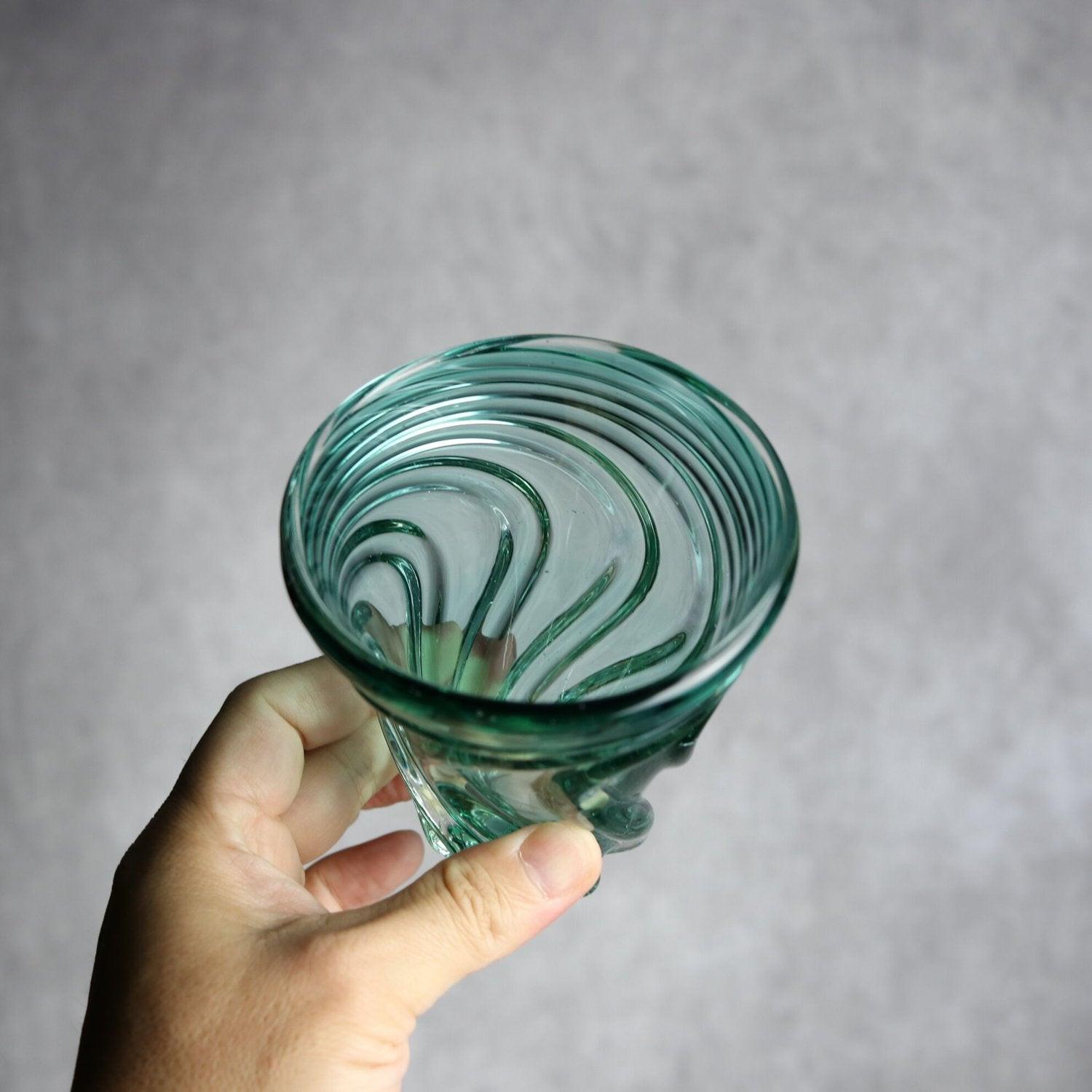 S.モールグラス グリーン 琉球ガラス ガラス工房清天｜ガラス工房 清天