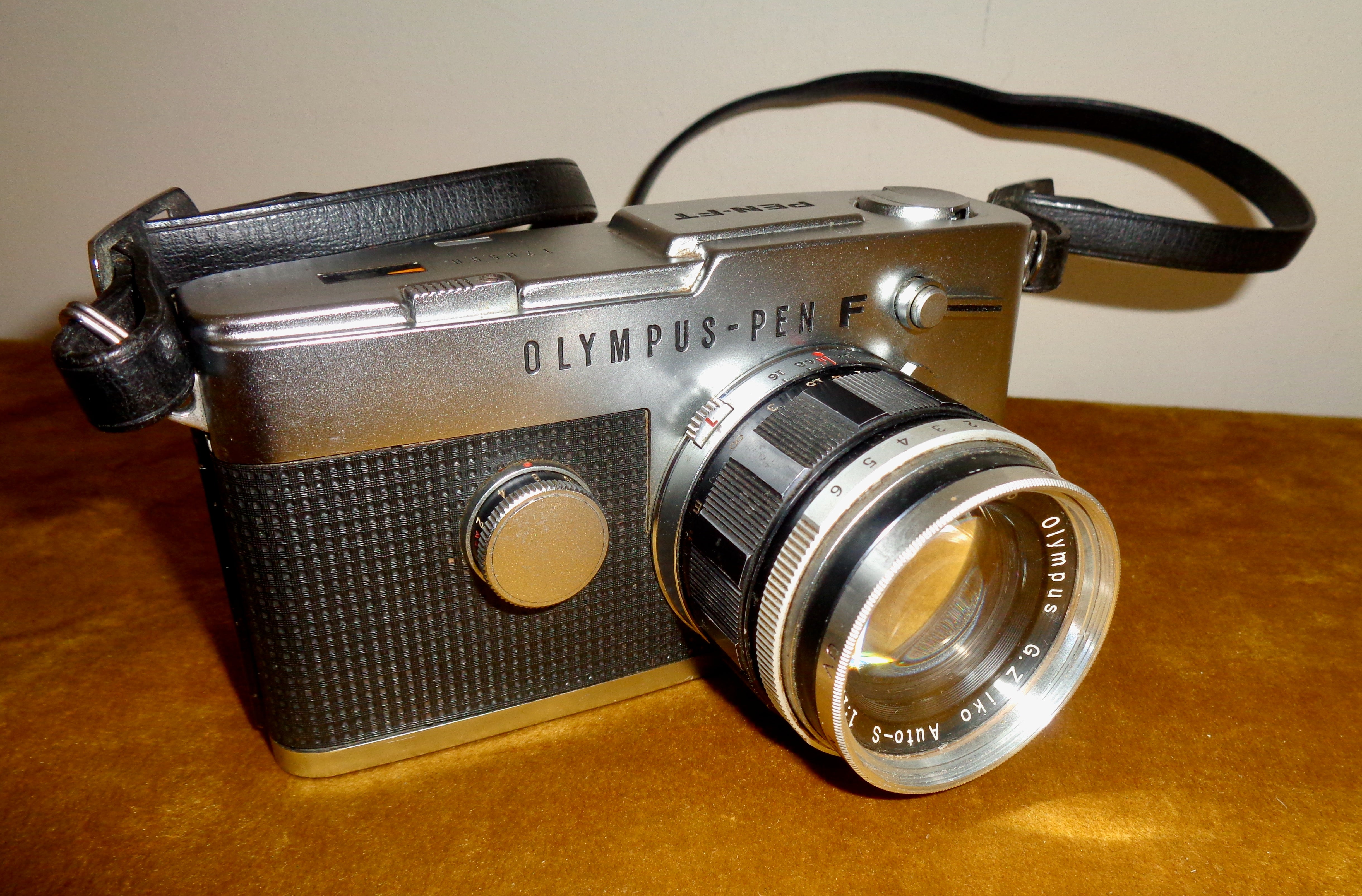 1960s Olympus Pen FT 35mm SLR Half Frame Camera With G Zuiko Auto
