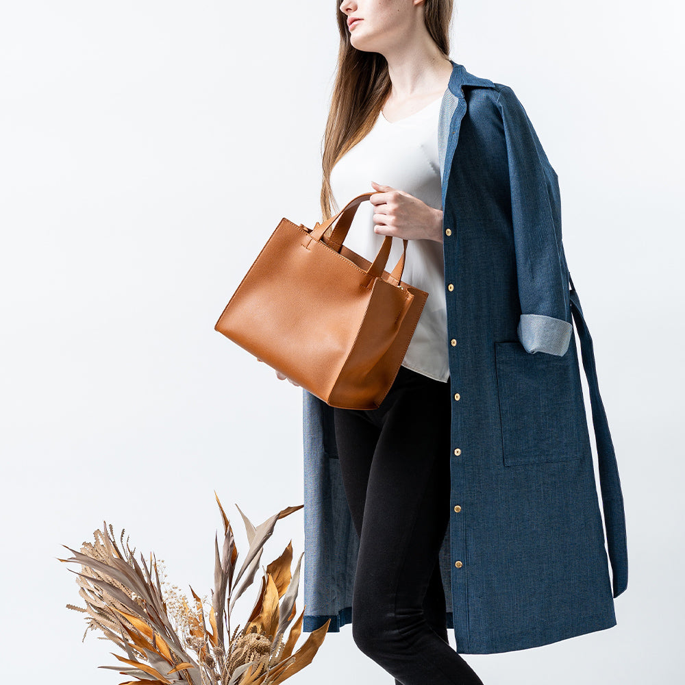 MURA トートバッグ レディース PUレザー スクエア ミニ – MURA-ムラ