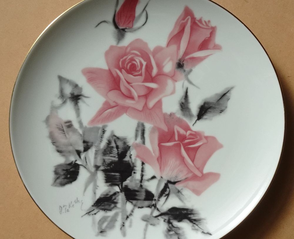 SHOP偶然と必然の間 ノリタケ 飾り皿 バラ 昭和30年代