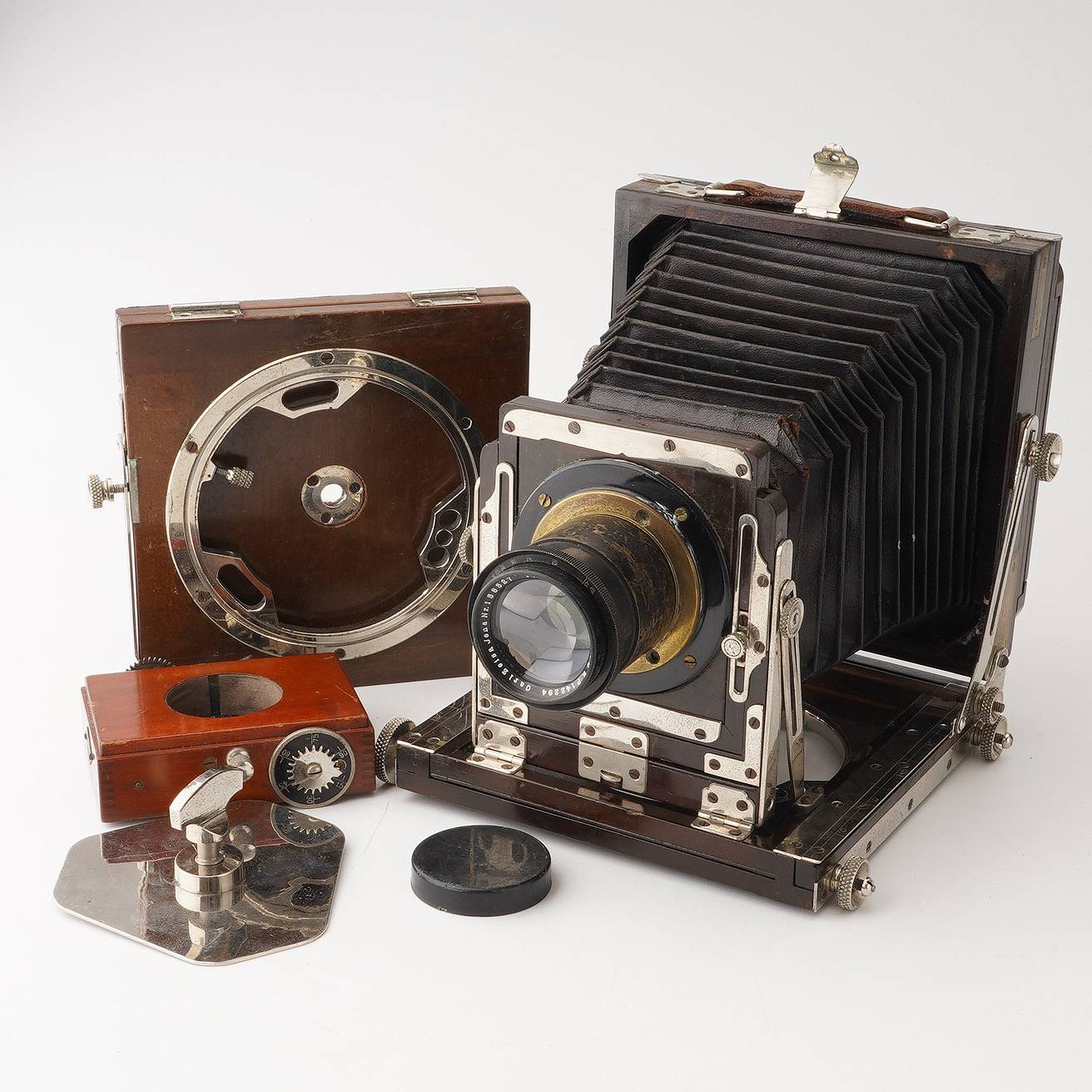 木製大判カメラ / Carl Zeiss Jena Tessar 15cm 150mm F4.5 DRP