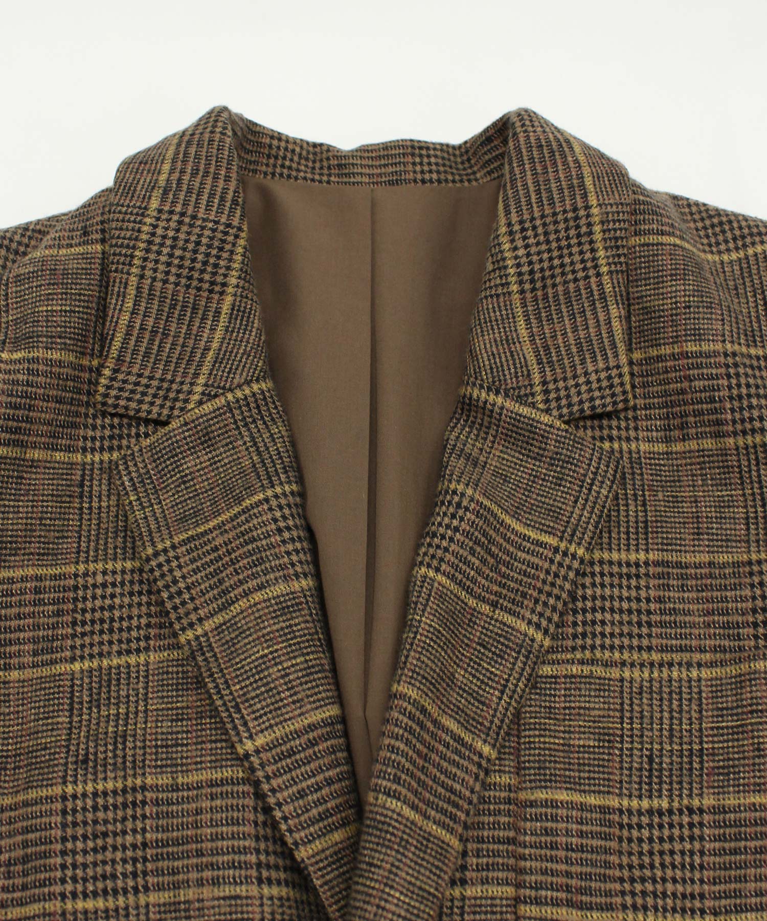 J2027 [N EXCLUSIVE]ヘリンボーンリネンテーラードジャケット(M グレン