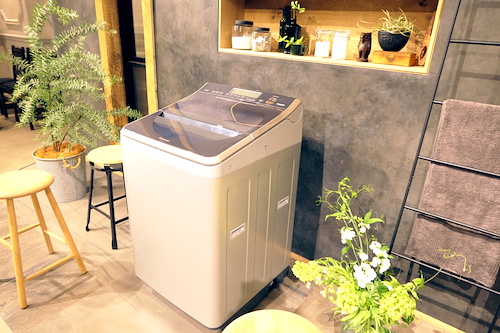 憧れちゃうカッコイイ洗濯機、縦型でも温水洗浄 - パナソニック | マイ