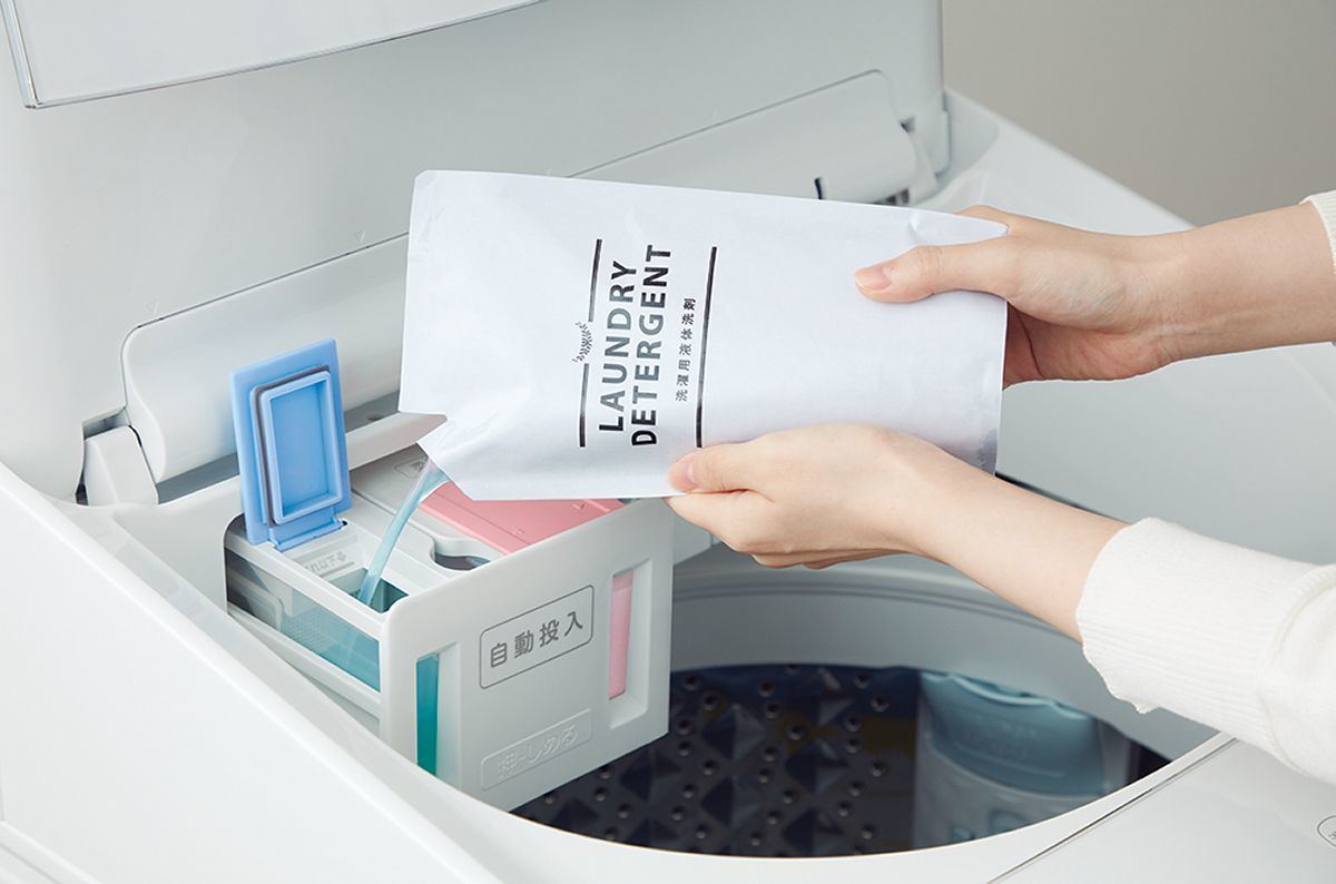 東芝のタテ型洗濯機「ZABOON」、液体洗剤・柔軟剤の自動投入を備えた新