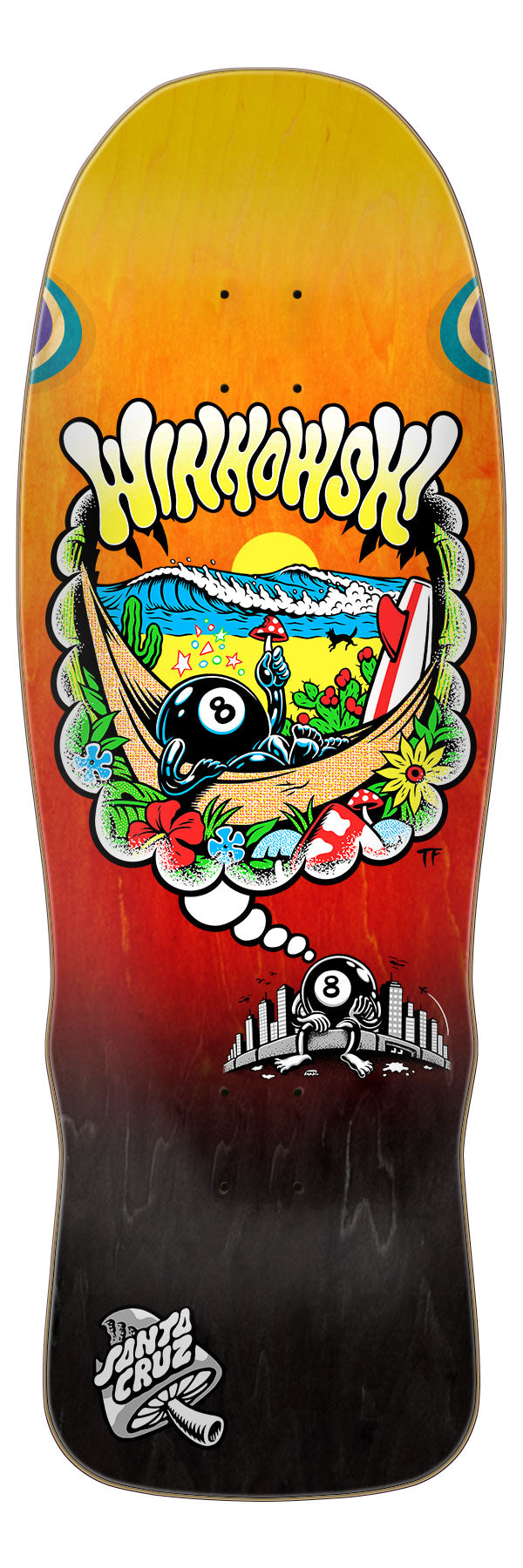10.35in Winkowski 8Ballr Day Dream | Shaped Skateboard Deck