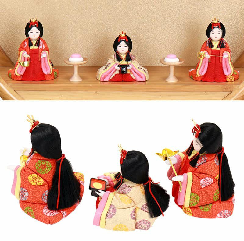 雛人形 ひな人形 雛 木目込人形飾り 五人飾り 大里彩作 ももか 入目頭