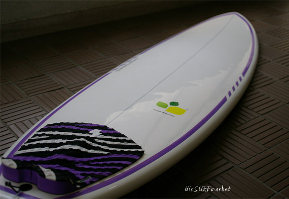 初心者におすすめ THREE WEATHER PERFORMER-EGG中古ショートボード 6`6