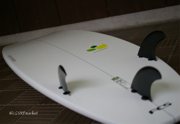 初心者におすすめ THREE WEATHER PERFORMER-EGG中古ショートボード 6`6