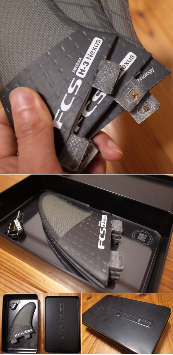 FCS H3 NEXUS FIN ネクサスフィン トライ/3枚セット Mサイズ 美品 (No