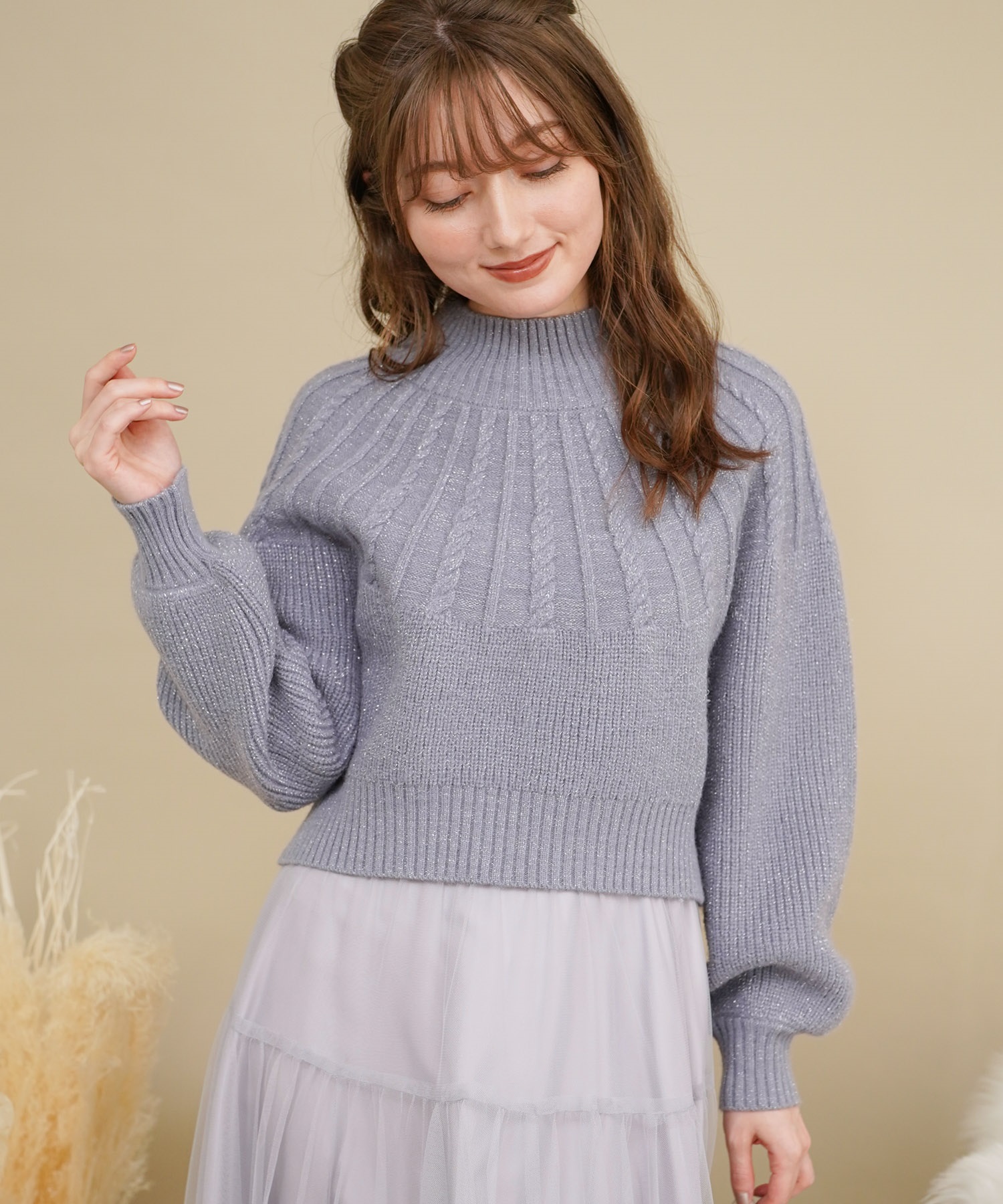 求心ケーブル編ニット | ニット | NOELA OFFICIAL WEB STORE