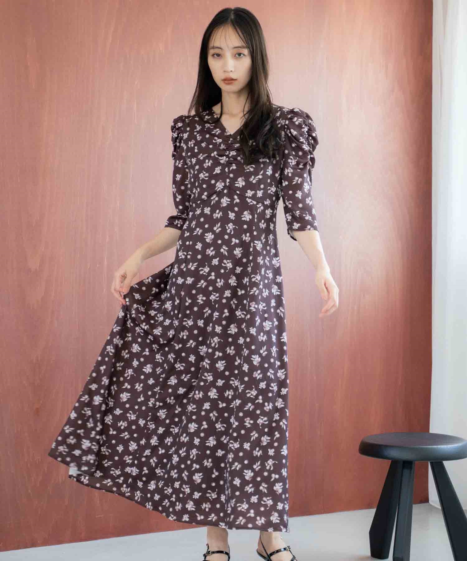 15周年】ベリー柄プリントワンピース | ロングワンピース | NOELA