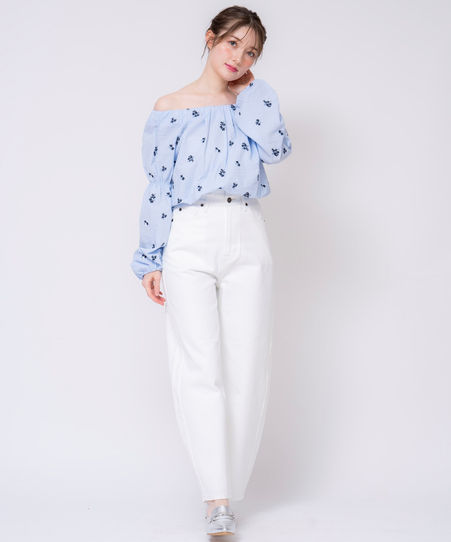 カーブシルエットデニムパンツ | デニムパンツ | NOELA OFFICIAL WEB STORE