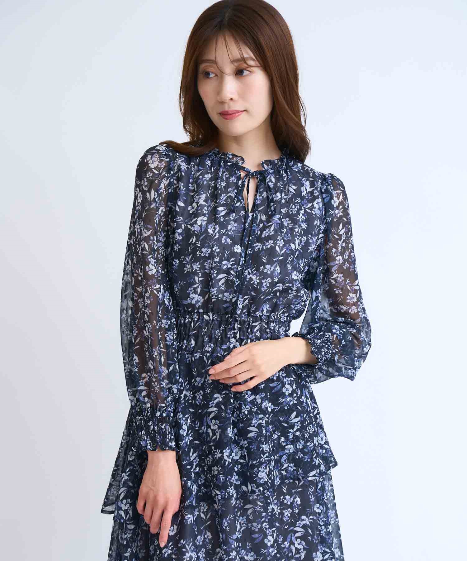 15周年】タイニーフラワードビードットワンピース | ロングワンピース