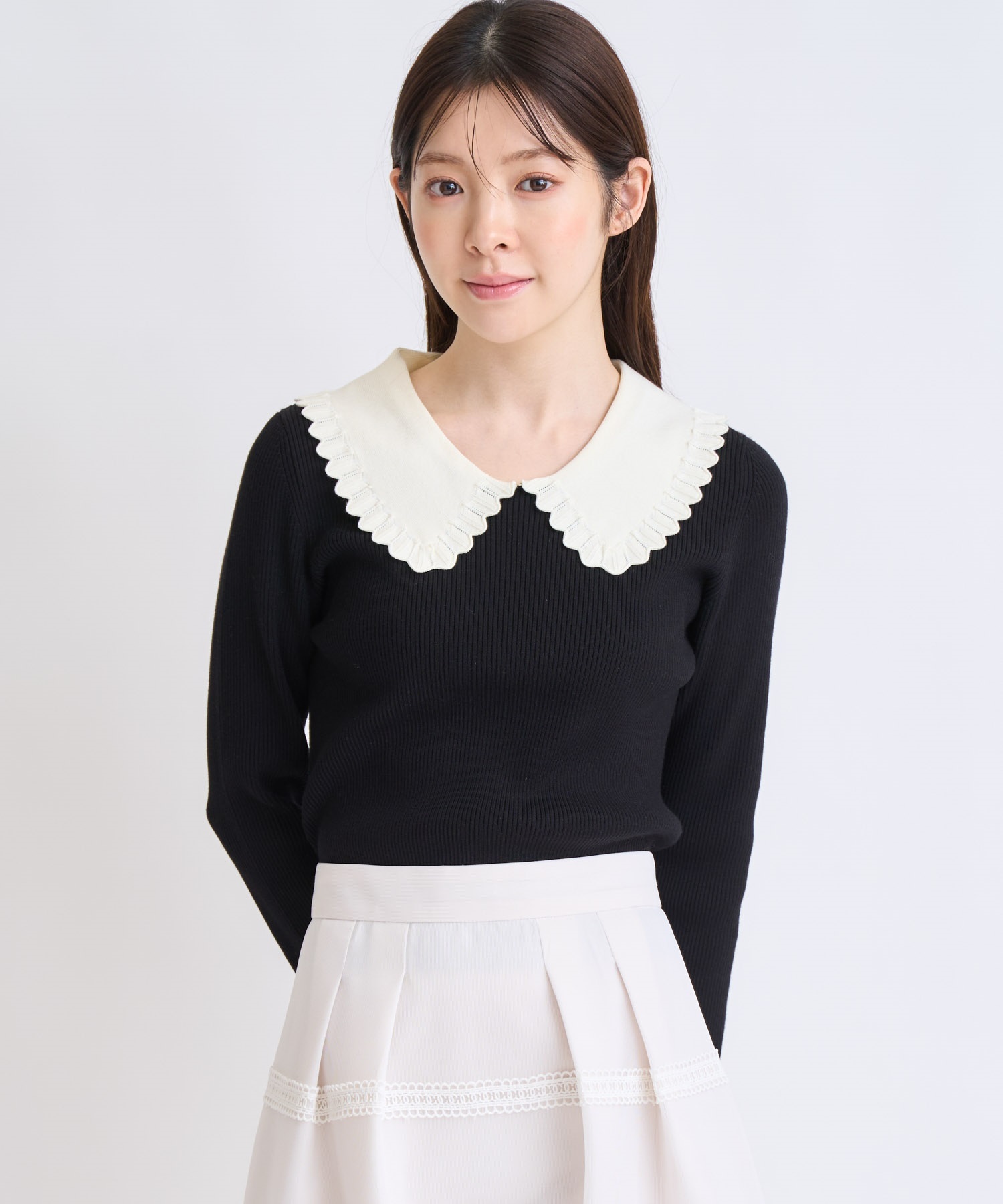 襟付きアイレットニット | ニット | NOELA OFFICIAL WEB STORE